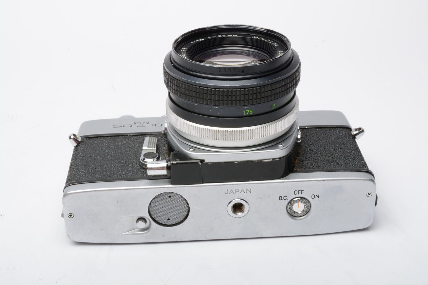 Minolta SRT-101 35mm SLR w/55mm F1.9 lens, new seals, accurate, tested, Good!