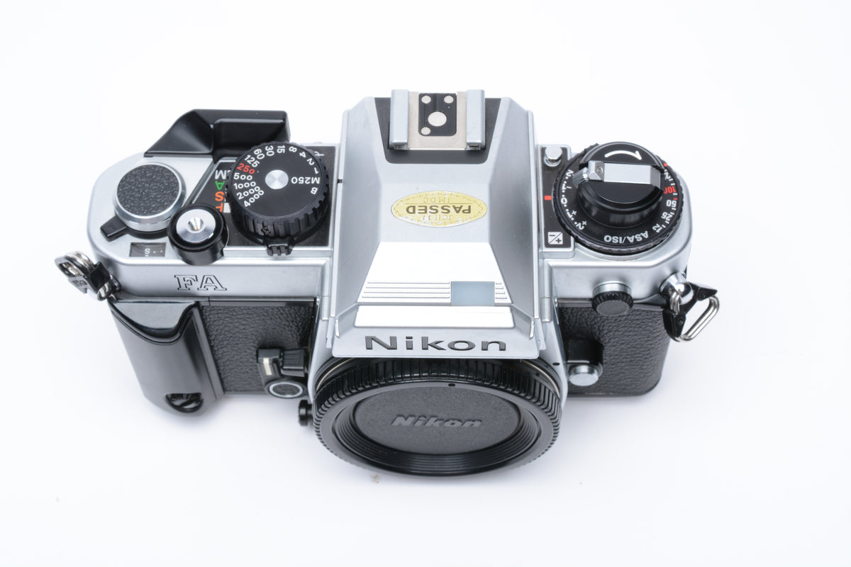 Nikon FA 35mm SLR Black Chrome only w/New seals, tested, Great!
