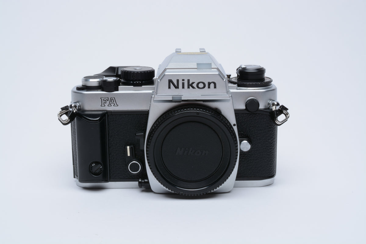 Nikon FA 35mm SLR Black Chrome only w/New seals, tested, Great!