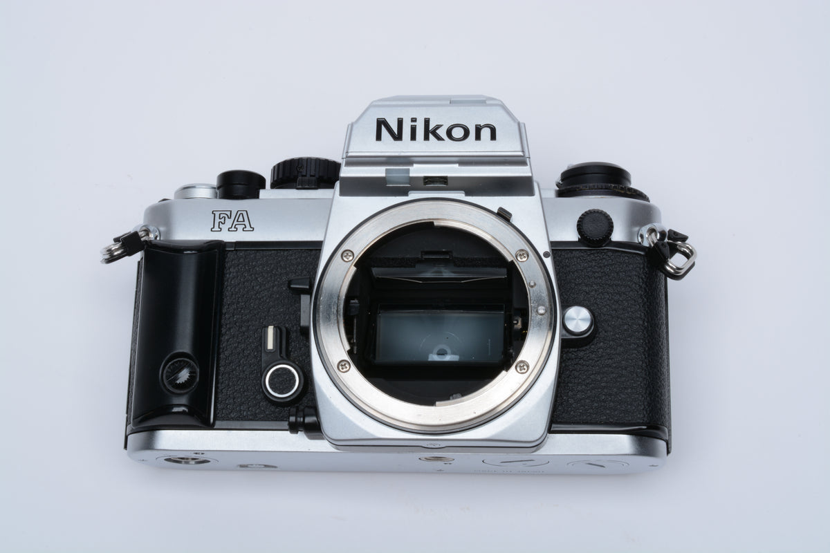 Nikon FA 35mm SLR Black Chrome only w/New seals, tested, Great!