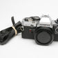 Olympus OM10 35mm SLR Body w/Manual adapter, new seals, strap, Tested