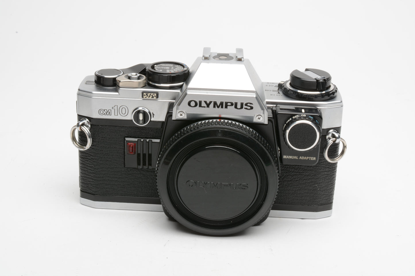 Olympus OM10 35mm SLR Body w/Manual adapter, new seals, strap, Tested