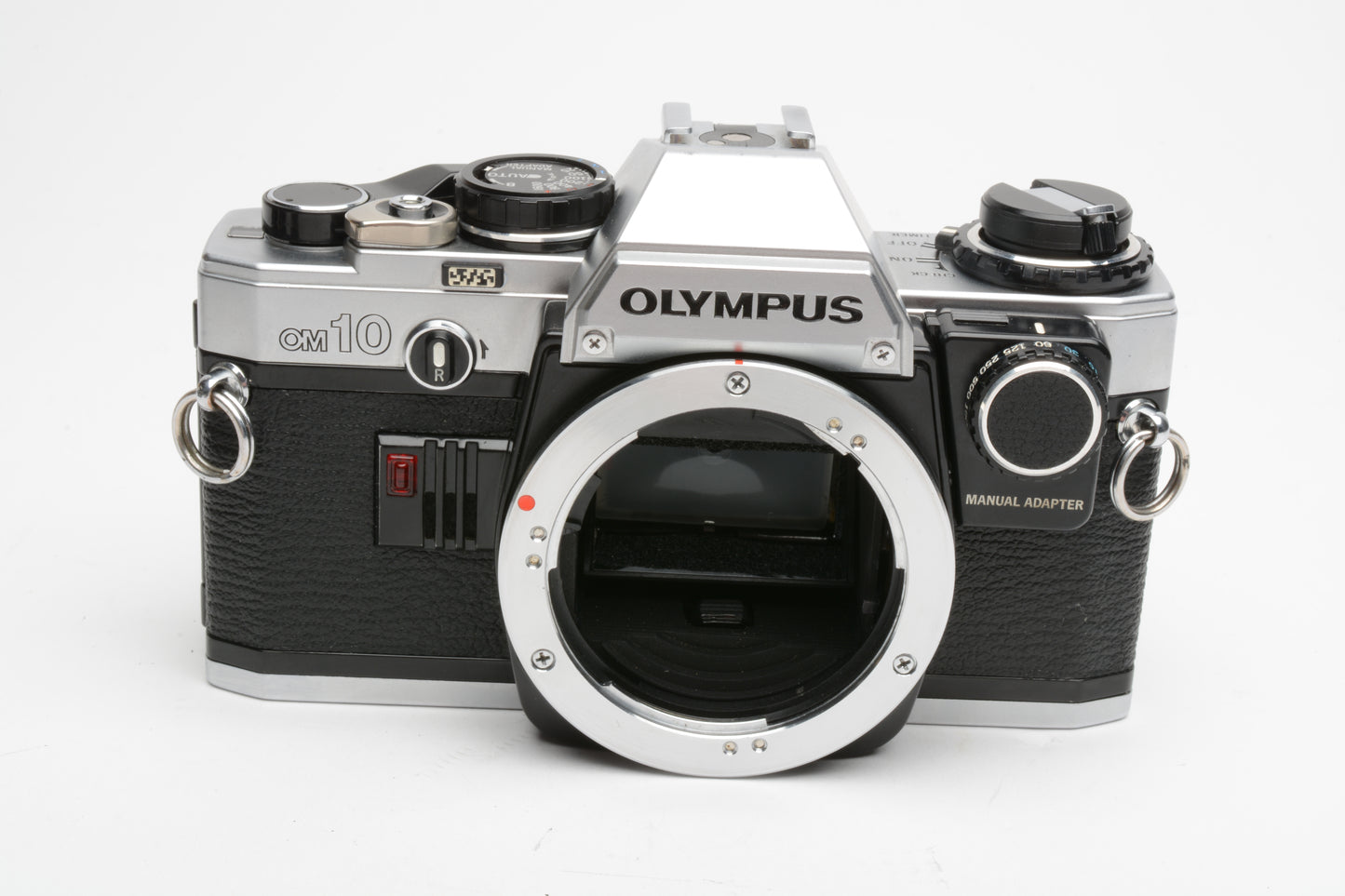 Olympus OM10 35mm SLR Body w/Manual adapter, new seals, strap, Tested