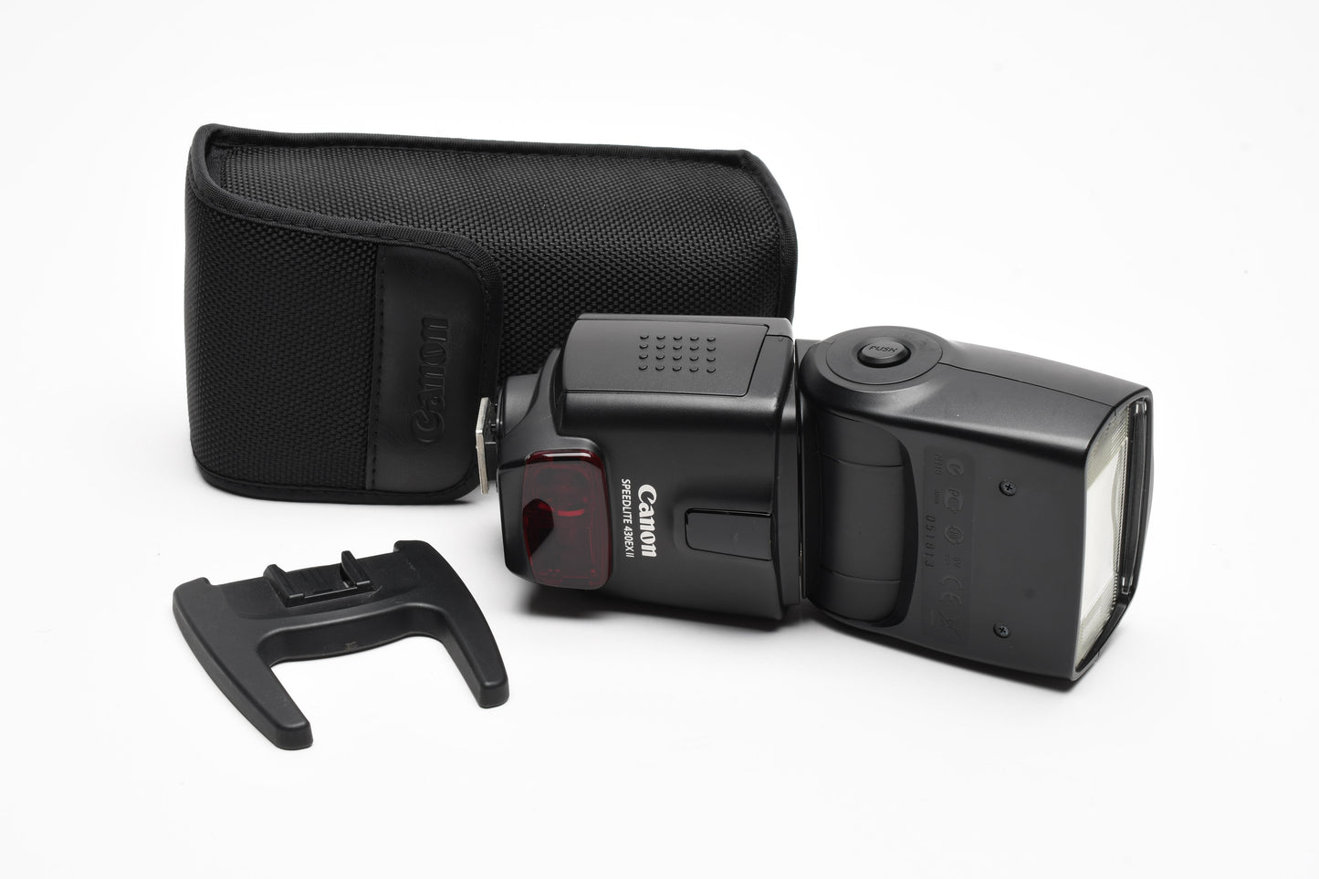 Canon 430EX II Speedlite flash w/Case & stand, Tested
