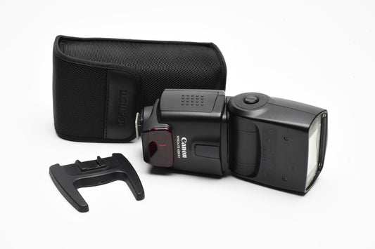 Canon 430EX II Speedlite flash w/Case & stand, Tested