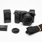 Sony A6400 Mirrorless w/16-50mm zoom, batt, charger, Only 2893 Acts!