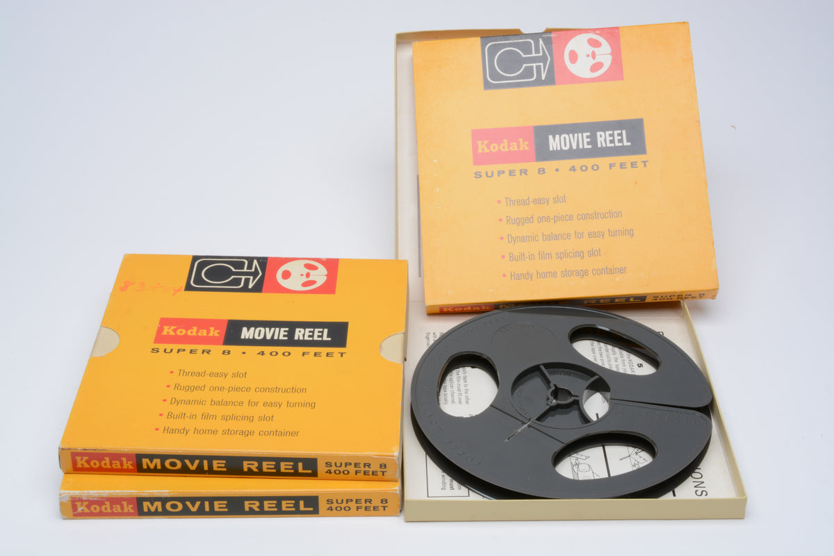 3X Kodak S8 400' Plastic Reel, NIB
