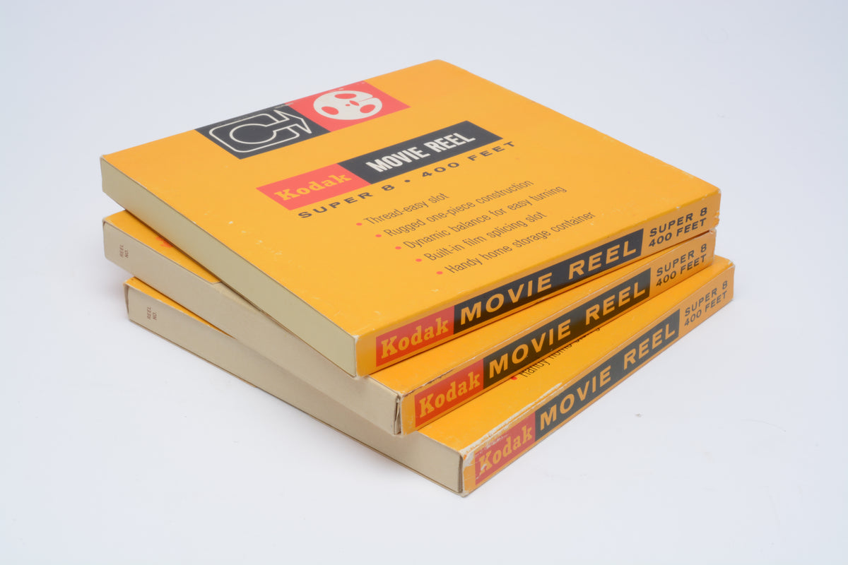 3X Kodak S8 400' Plastic Reel, NIB