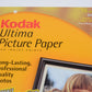 6X Kodak Ultima Picture Paper for Inkjet Photo Paper 15 Sheets Satin 8.5" X 11" (90 sheets)
