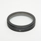 Leica 14165 Series VIII - E72 filter adapter w/Tiffen Clear/UV drop-in filter