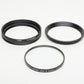 Leica 14165 Series VIII - E72 filter adapter w/Tiffen Clear/UV drop-in filter