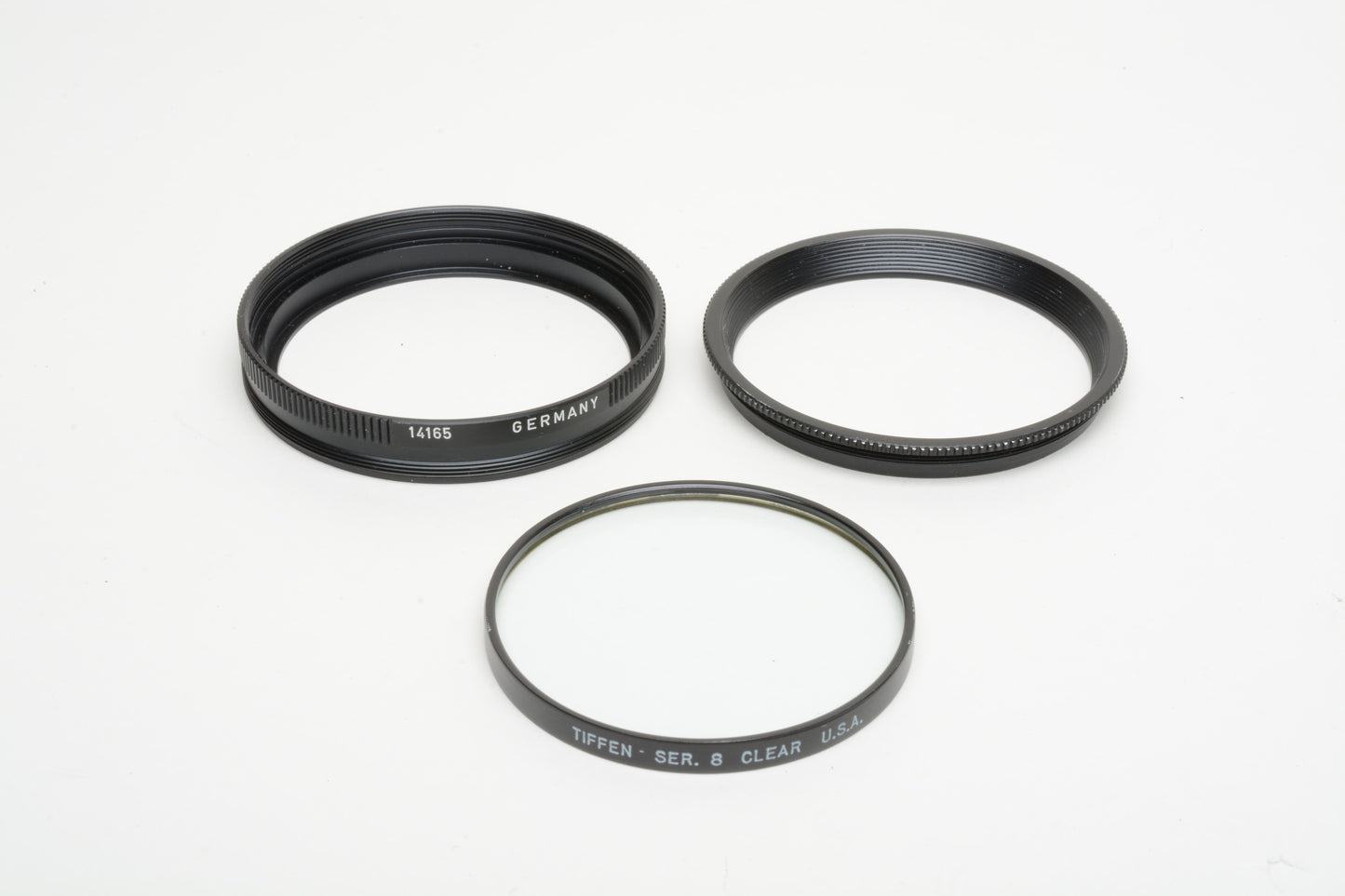 Leica 14165 Series VIII - E72 filter adapter w/Tiffen Clear/UV drop-in filter