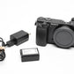 Sony A6000 Mirrorless Body, Batt, USB, Block, Only 3833 Acts!