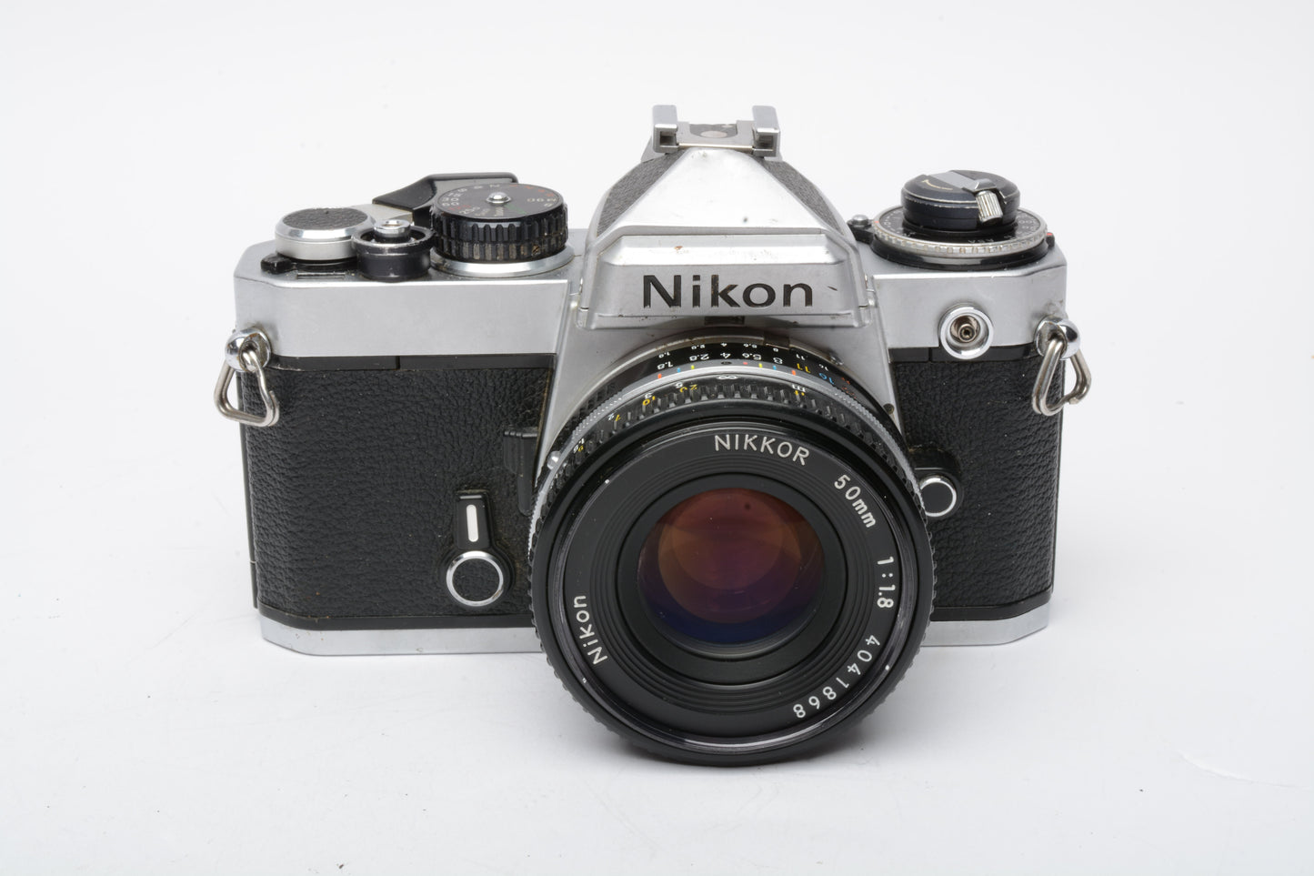 Nikon FE 35mm SLR w/50mm f/1.8, Strap, New Seals! Nice!