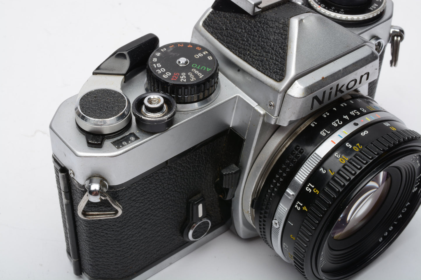 Nikon FE 35mm SLR w/50mm f/1.8, Strap, New Seals! Nice!