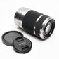 Sony 55-210mm f4.5-6.3 OSS zoom lens (Silver) w/Lens caps, Good!