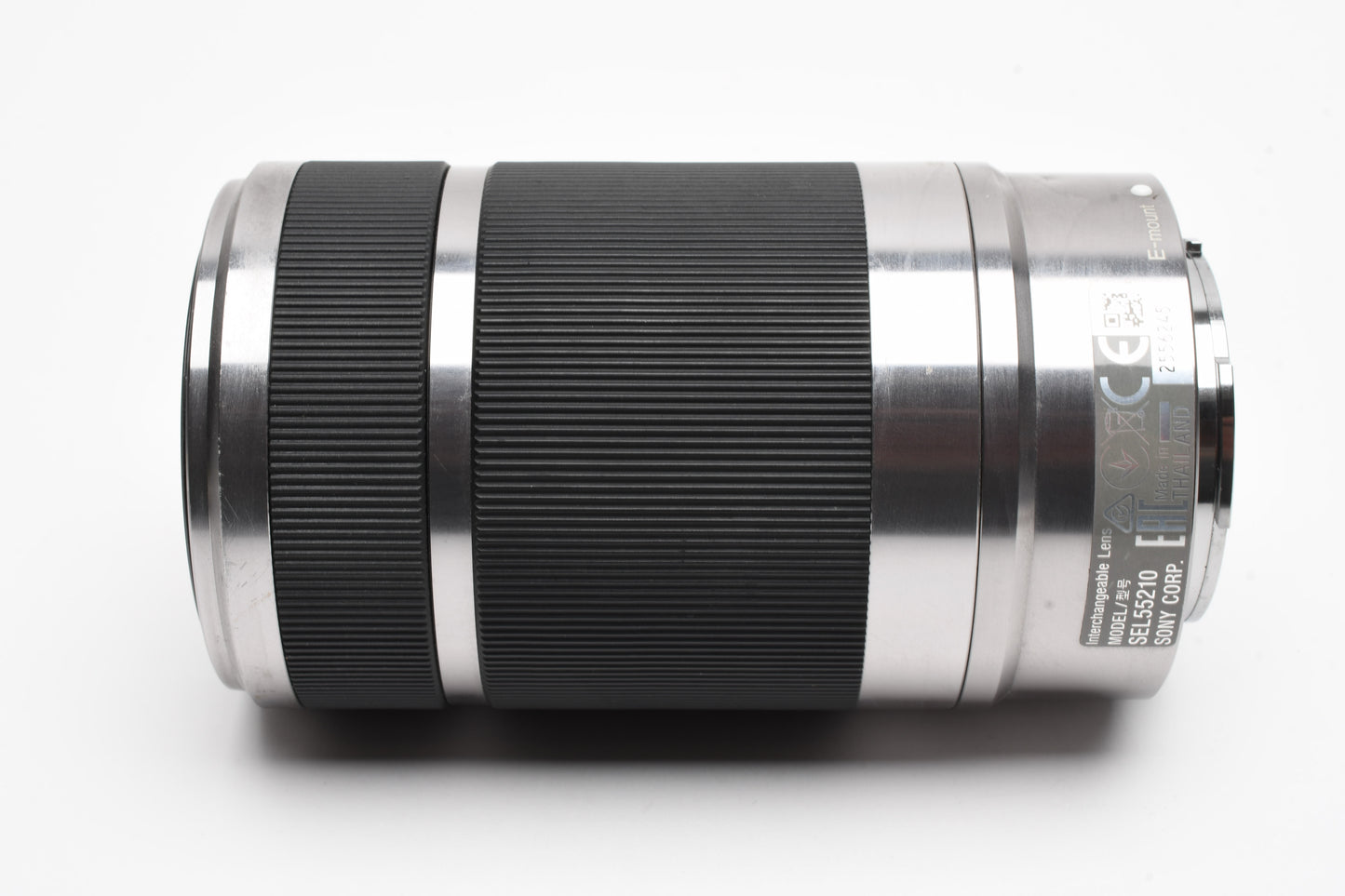 Sony 55-210mm f4.5-6.3 OSS zoom lens (Silver) w/Lens caps, Good!
