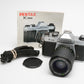 Pentax K1000 35mm SLR Body w/Ozunon 35-75mm zoom, new seals, manual, Nice!!