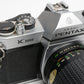 Pentax K1000 35mm SLR Body w/Ozunon 35-75mm zoom, new seals, manual, Nice!!