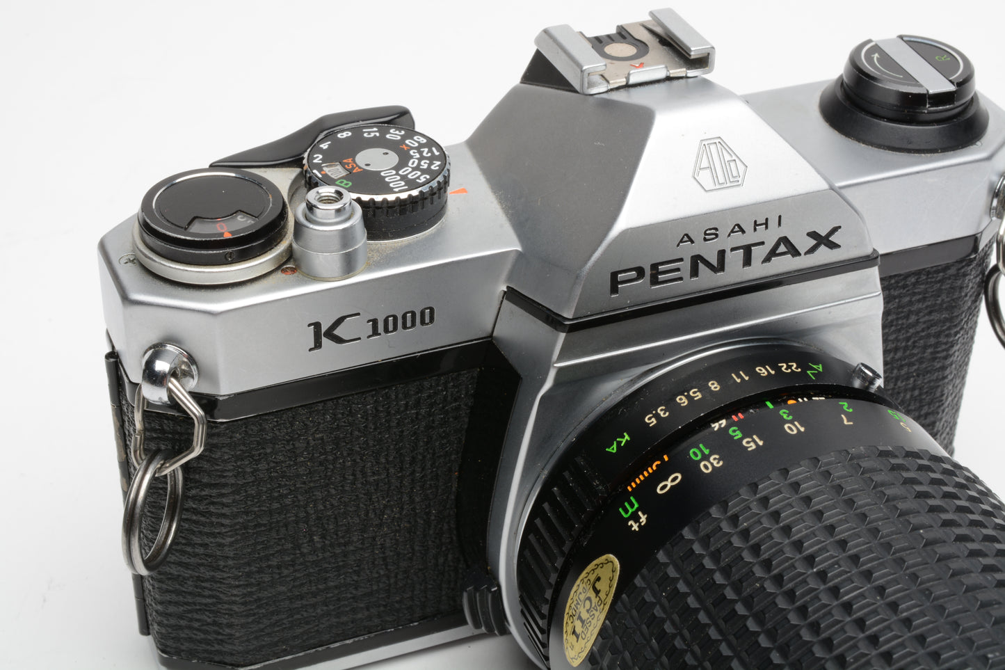 Pentax K1000 35mm SLR Body w/Ozunon 35-75mm zoom, new seals, manual, Nice!!