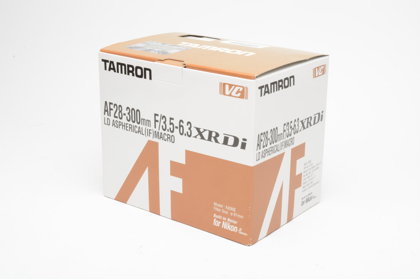 Tamron AF 28-300mm f3.5-6.3 XR Di LD Asph. IF Macro Nikon D, A20NII Mint, Boxed