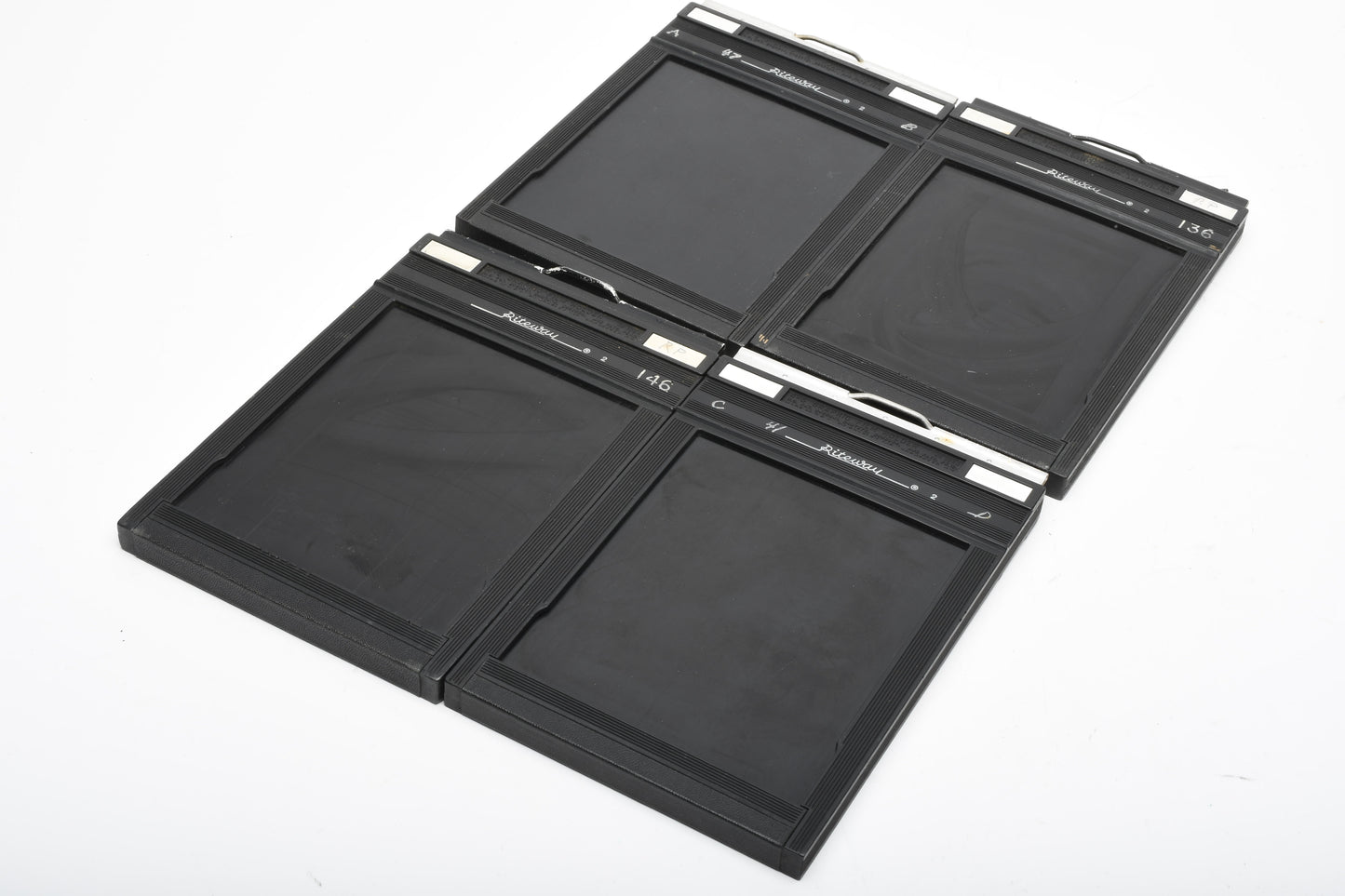 4X 4x5 Graphic Riteway Film holder sheet film holders #1284, Clean