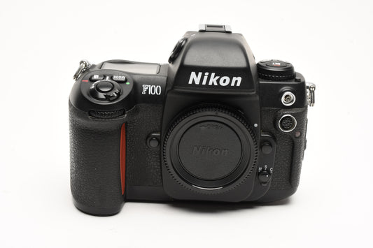 Nikon F100 35mm SLR body, fully tested, great! Very Clean w/Book, Great!