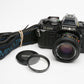 Minolta X700 35mm SLR w/50mm f1.7 lens, strap, cap, UV, new seals, Nice