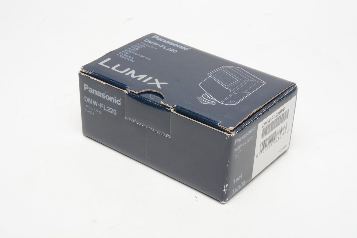 Panasonic Lumix DMW-FL220 Flash, Mint, Boxed, pouch+manual