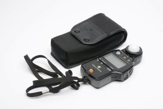 Konica Minolta Autometer VF digital light meter, case+strap, tested