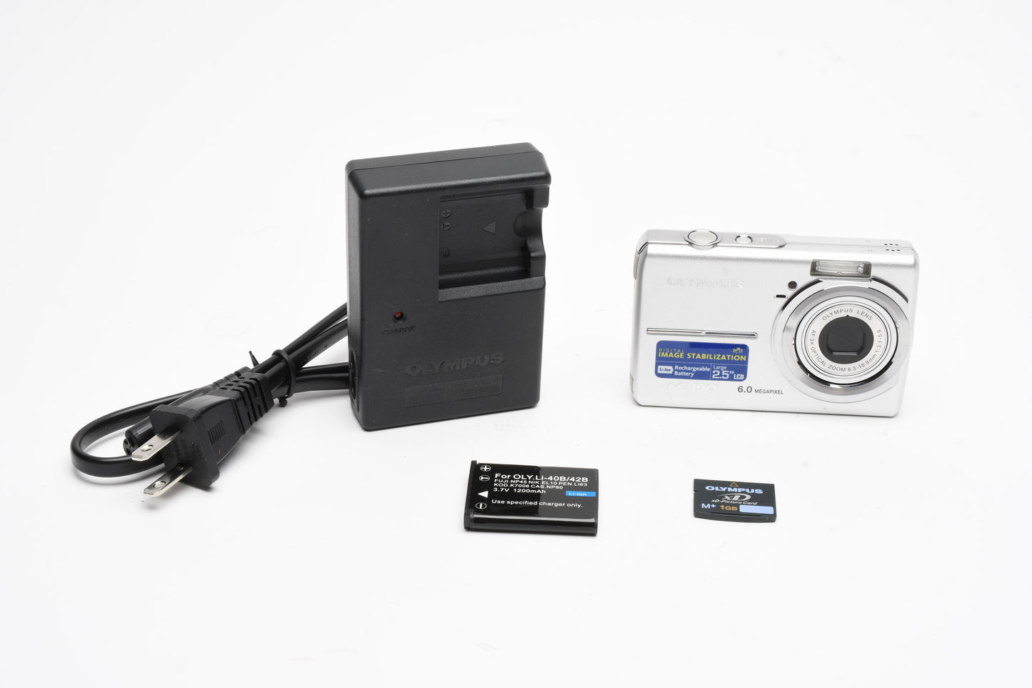 Olympus FE-190 6MP Digital Point&Shoot camera, 1GB XD card, tested, great