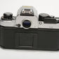 Nikon FA 35mm SLR Chrome Body Only w/new seals, Tested, Very Nice!