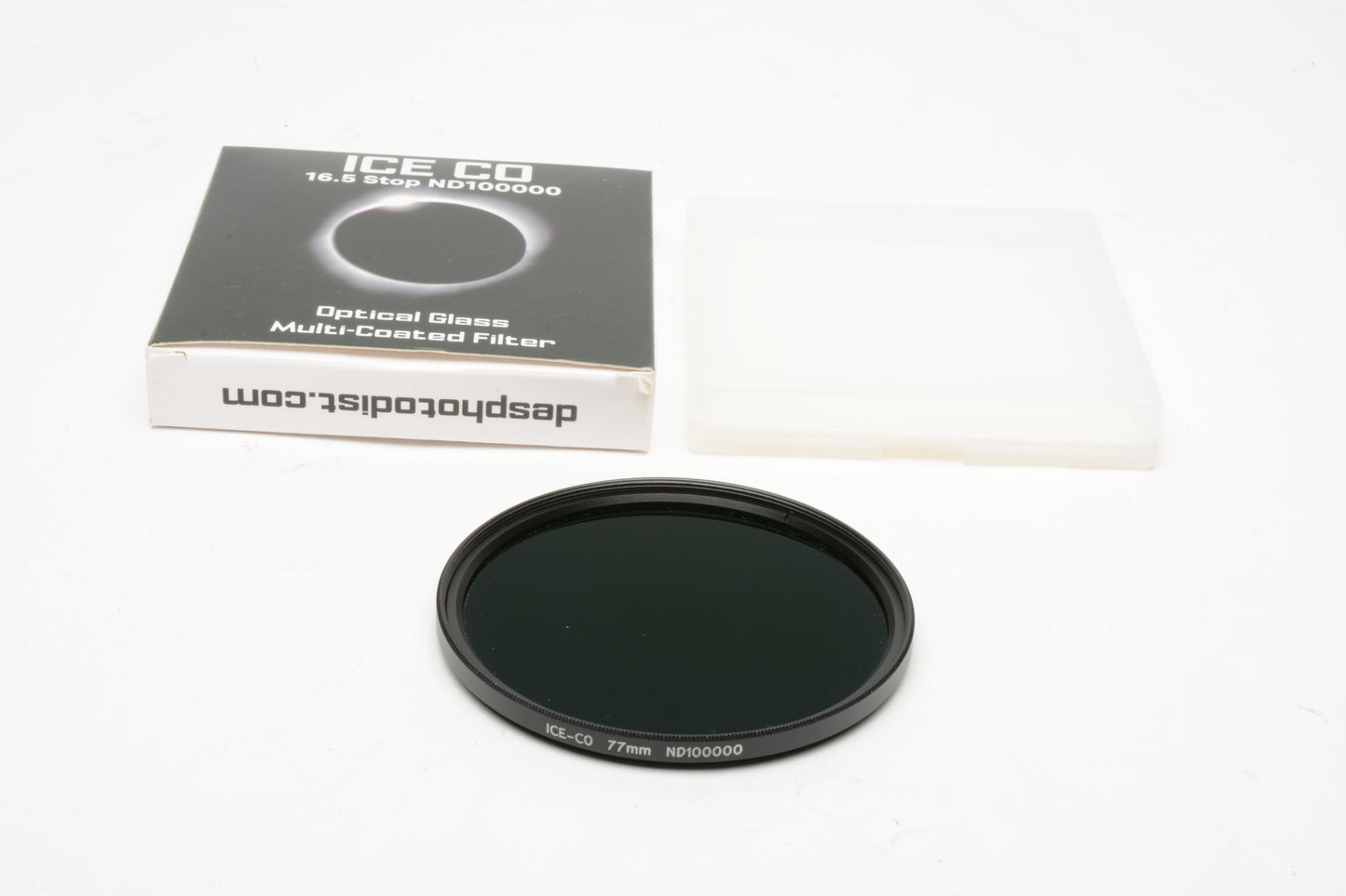 ICE CO 77mm ND100000 MC Optical Glass Filter 16.5 Stop Neutral Density Mint-