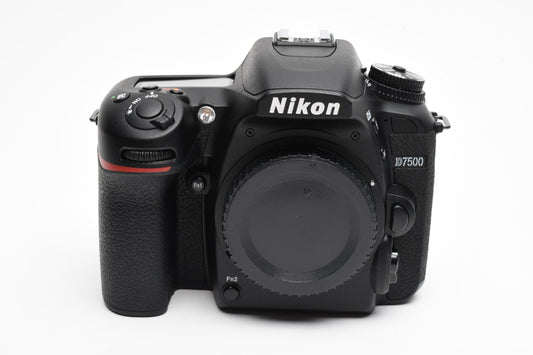 Nikon D7500 DSLR Body w/Batt, charger, Only 269 Acts!! Mint- USA