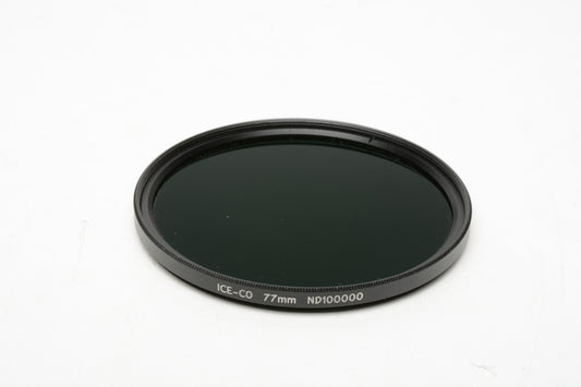 ICE CO 77mm ND100000 MC Optical Glass Filter 16.5 Stop Neutral Density Mint-