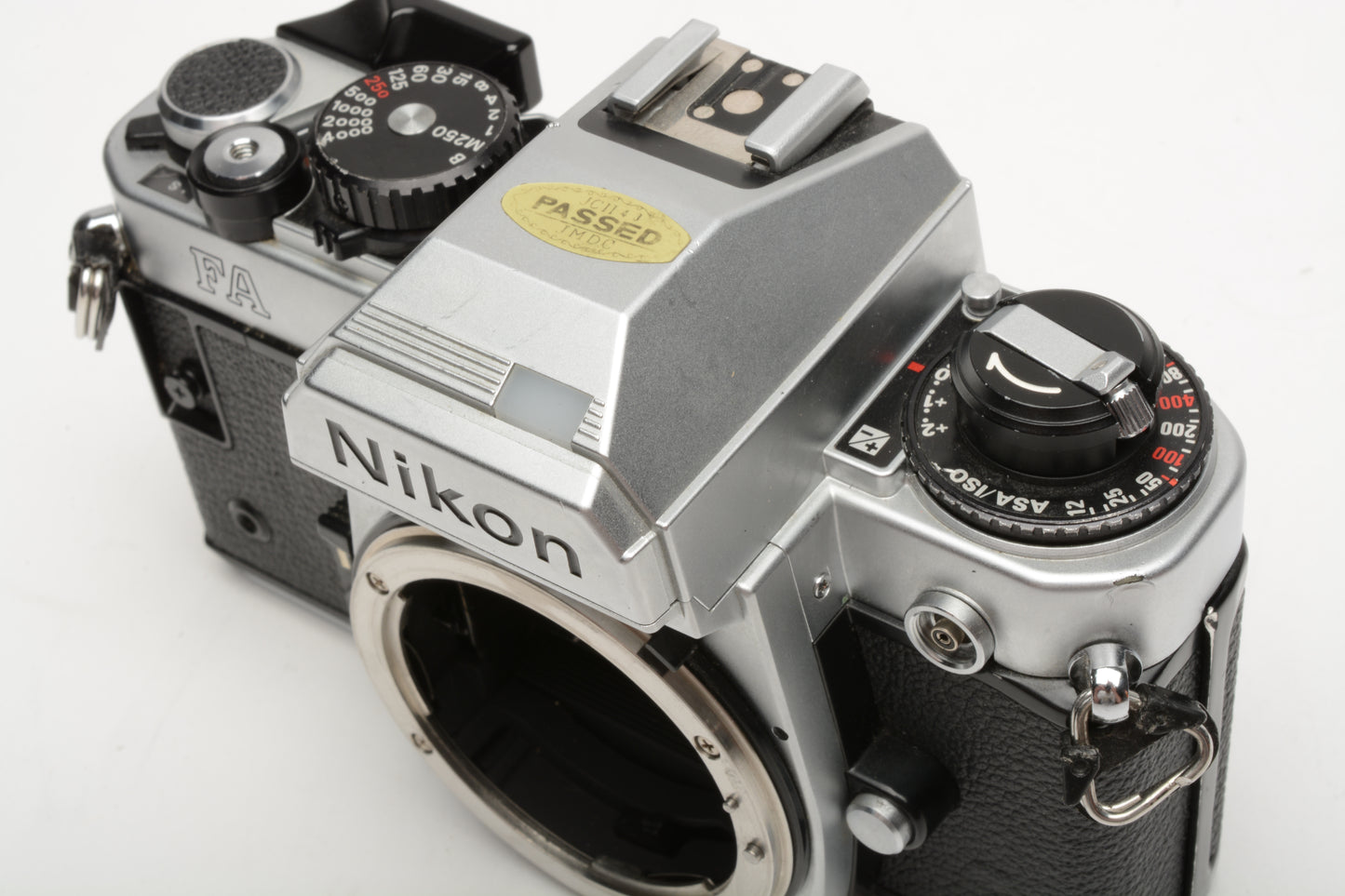 Nikon FA 35mm SLR Chrome Body Only w/new seals, Tested, Very Nice!