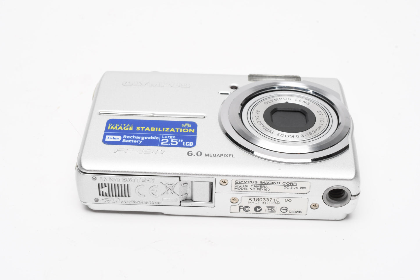 Olympus FE-190 6MP Digital Point&Shoot camera, 1GB XD card, tested, great
