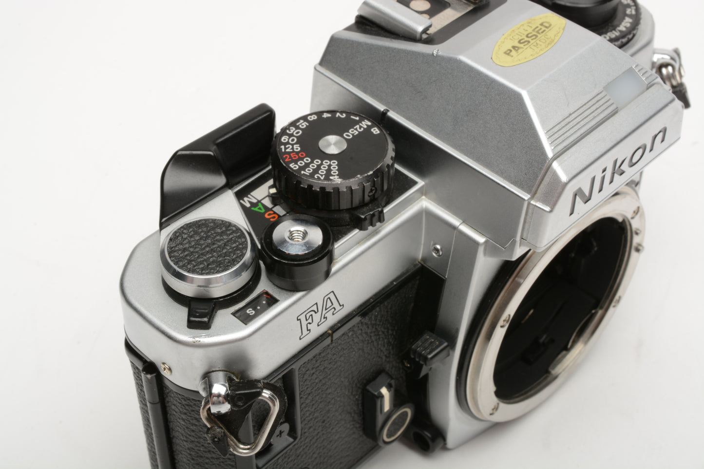 Nikon FA 35mm SLR Chrome Body Only w/new seals, Tested, Very Nice!