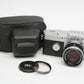 Olympus PEN-FT 35mm 1/2 Frame 35mm SLR camera w/40mm 1.4, case, Accurate