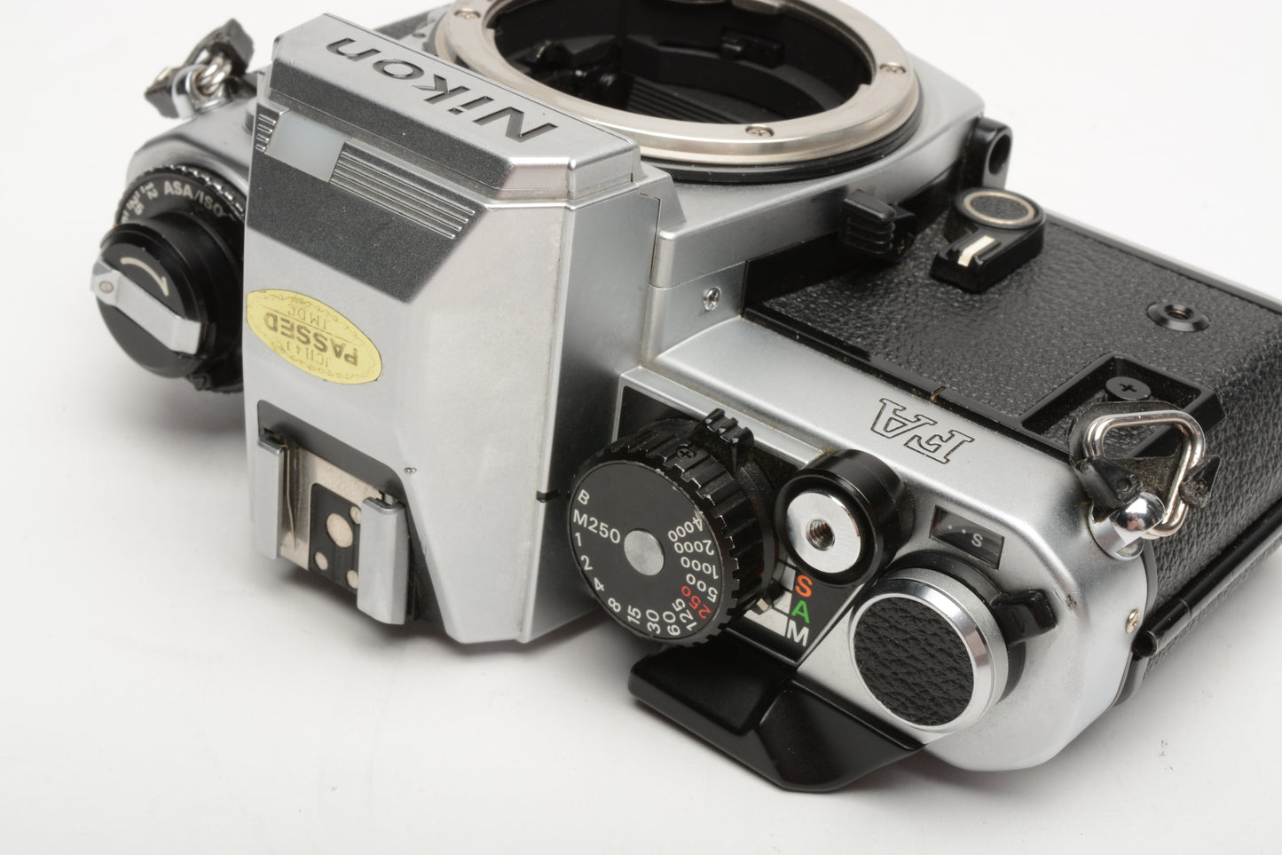 Nikon FA 35mm SLR Chrome Body Only w/new seals, Tested, Very Nice!