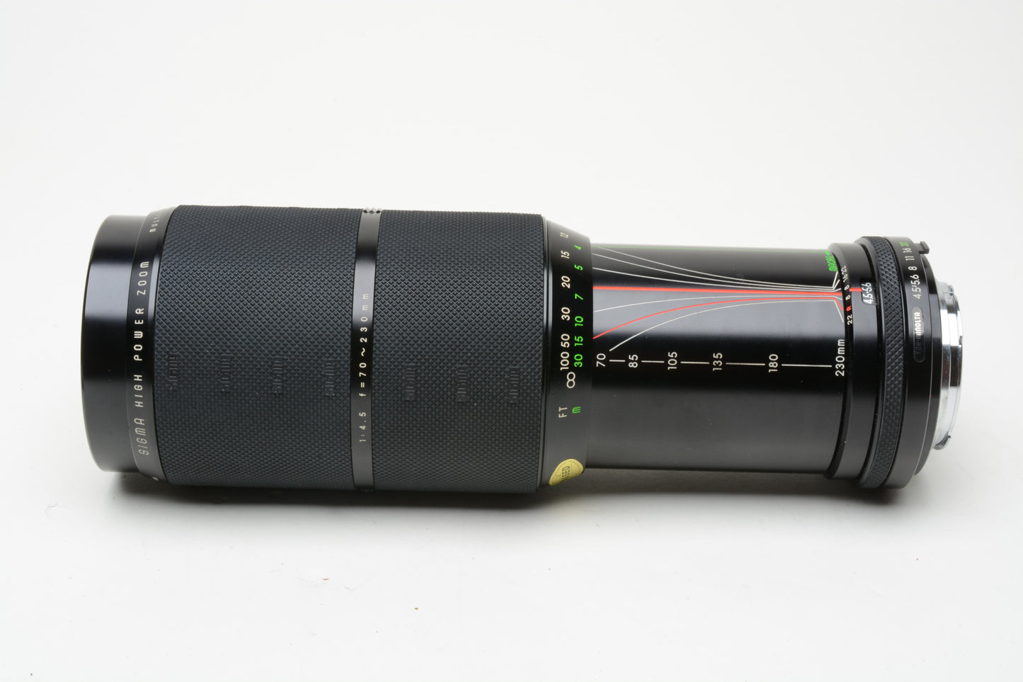 Sigma MF 70-230mm f4.5 High Power Zoom for Minolta MD Mount, Case, Caps