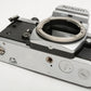 Nikon FA 35mm SLR Chrome Body Only w/new seals, Tested, Very Nice!