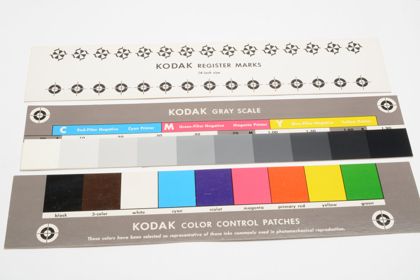 Kodak Color Separation Guide & Gray Scale Q-14, clean