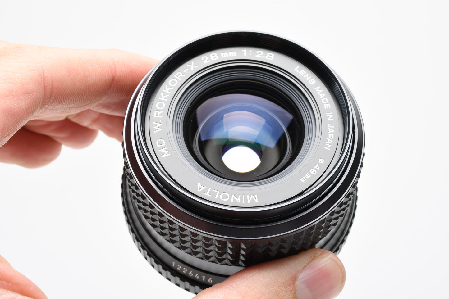 Minolta W.Rokkor-X 28mm f2.8 MD Mount, caps, clean, smooth, sharp +UV