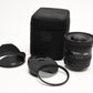 Sigma AF 10-20mm f3.5 DC HSM wide zoom lens Nikon Hood, caps, UV, case Mint-
