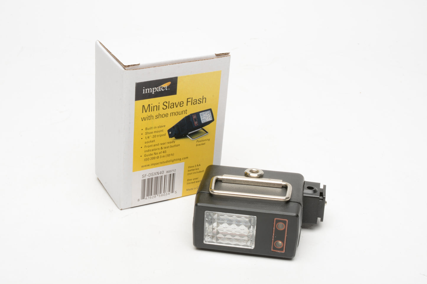 Impact SF-DSXN40 Mini Slave Flash With Hot Shoe, Mint, Boxed