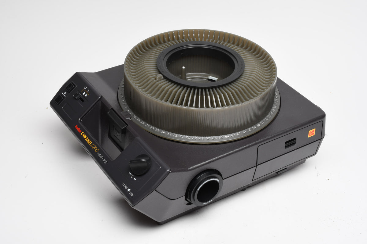 Kodak Carousel 4200 Projector, Lens, Tray, Remote, Tested, Great!