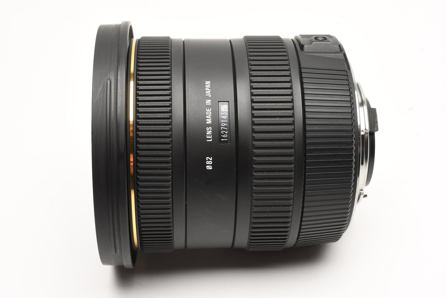 Sigma AF 10-20mm f3.5 DC HSM wide zoom lens Nikon Hood, caps, UV, case Mint-