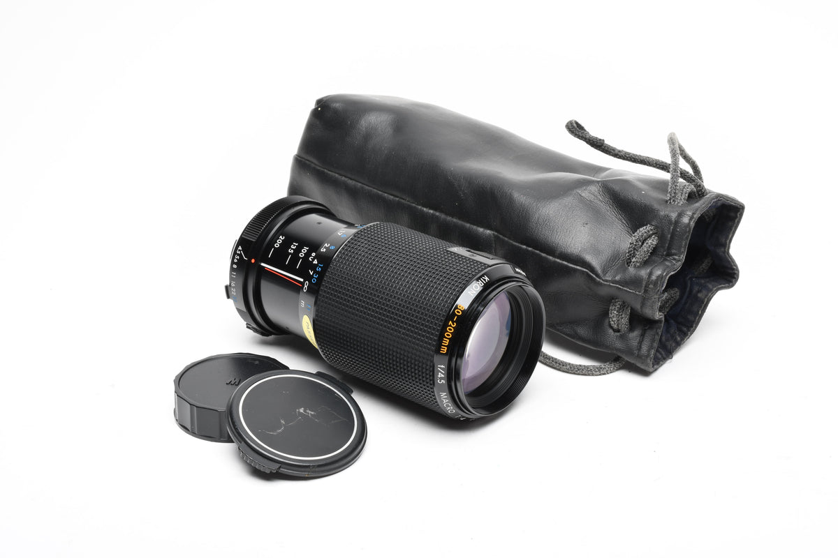 Kiron 80-200mm f4.5 Telephoto Macro Zoom Lens for Minolta MD Mount