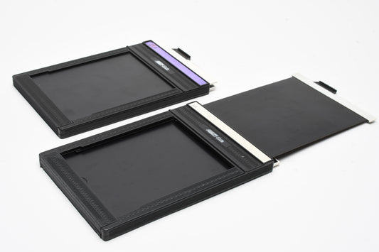 2X Fidelity Elite 4x5 sheet film holder, Great condition, Very clean